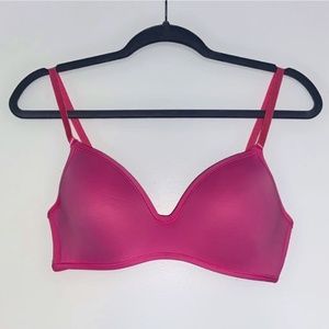 Bright Pink Wireless Bra